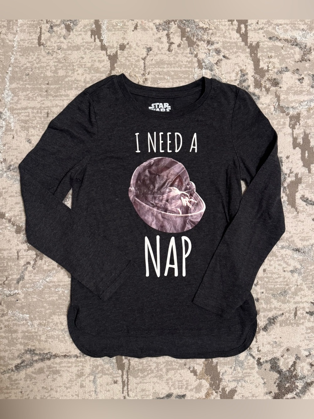 Star Wars Kids 'I Need a Nap' Long Sleeve Tee - Medium